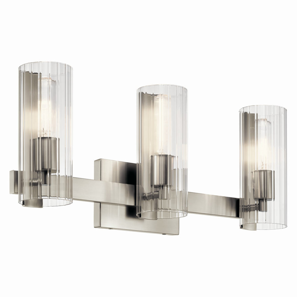 Kichler Canada - Three Light Vanity - Jemsa - Brushed Nickel- Union Lighting Luminaires Decor