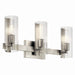 Kichler Canada - Three Light Vanity - Jemsa - Brushed Nickel- Union Lighting Luminaires Decor