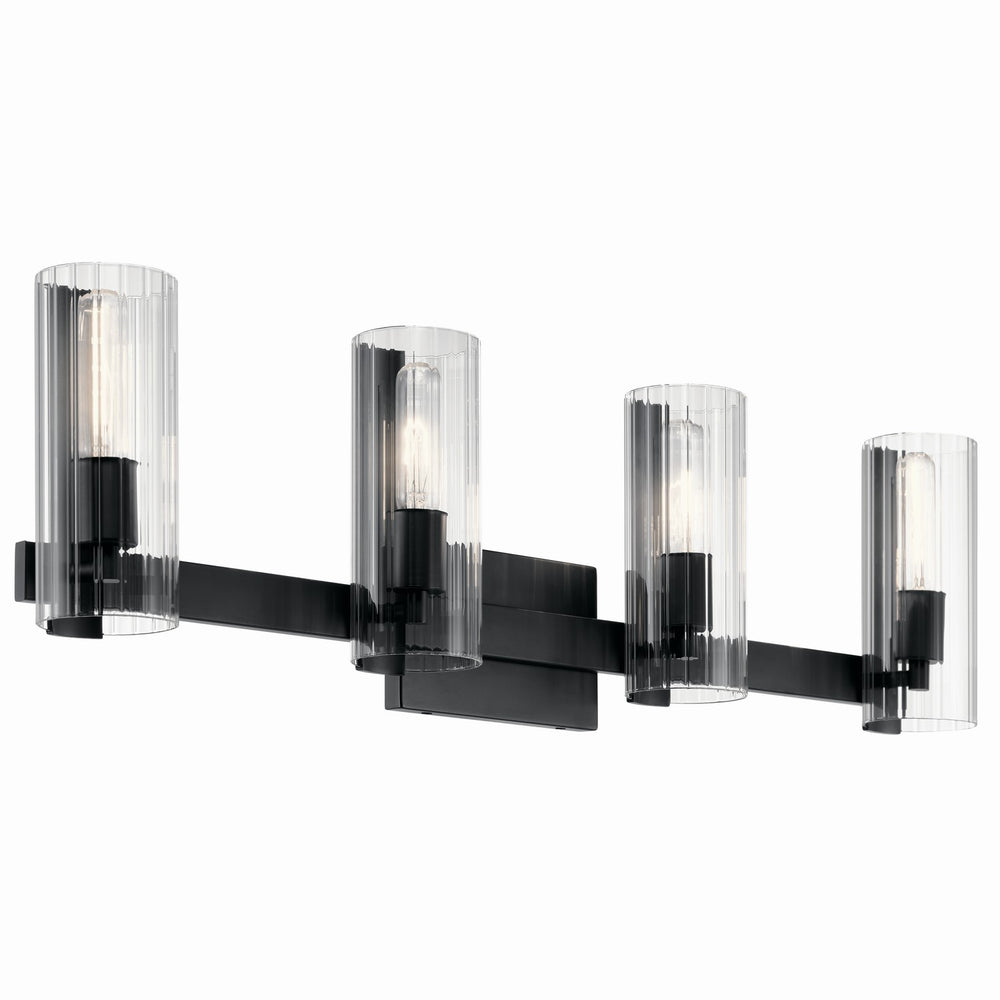 Kichler Canada - Four Light Vanity - Jemsa - Black- Union Lighting Luminaires Decor