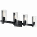 Kichler Canada - Four Light Vanity - Jemsa - Black- Union Lighting Luminaires Decor