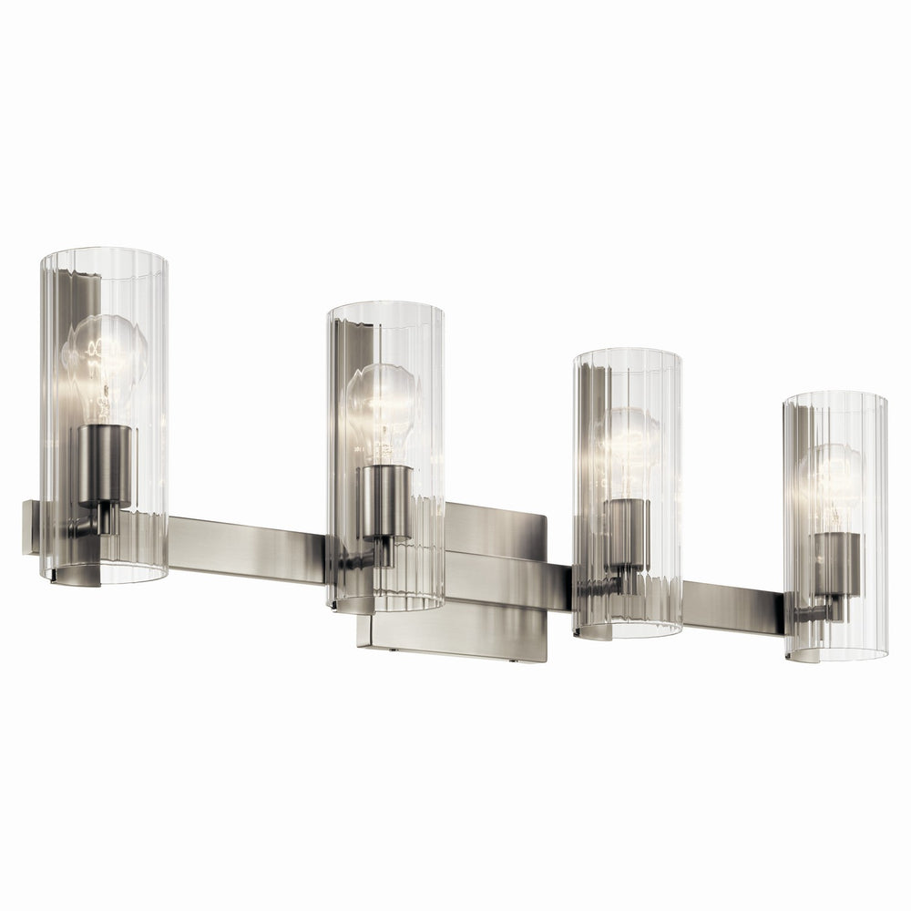 Kichler Canada - Four Light Vanity - Jemsa - Brushed Nickel- Union Lighting Luminaires Decor