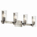 Kichler Canada - Four Light Vanity - Jemsa - Brushed Nickel- Union Lighting Luminaires Decor