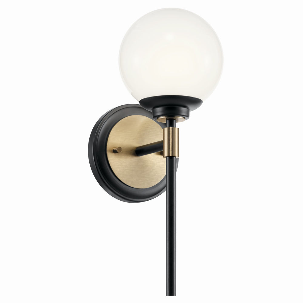 Kichler Canada - One Light Wall Sconce - Benno - Black- Union Lighting Luminaires Decor