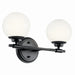 Kichler Canada - Two Light Vanity - Benno - Black- Union Lighting Luminaires Decor