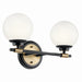 Kichler Canada - Two Light Vanity - Benno - Black- Union Lighting Luminaires Decor