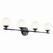 Kichler Canada - Four Light Vanity - Benno - Black- Union Lighting Luminaires Decor