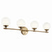 Kichler Canada - Four Light Vanity - Benno - Champagne Bronze- Union Lighting Luminaires Decor