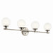 Kichler Canada - Four Light Vanity - Benno - Polished Nickel- Union Lighting Luminaires Decor