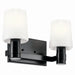 Kichler Canada - Two Light Vanity - Adani - Black- Union Lighting Luminaires Decor