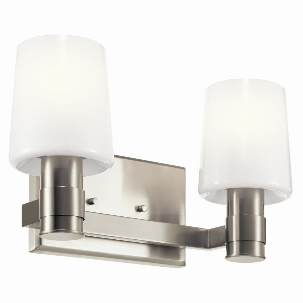 Kichler Canada - Two Light Vanity - Adani - Brushed Nickel- Union Lighting Luminaires Decor