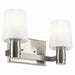 Kichler Canada - Two Light Vanity - Adani - Brushed Nickel- Union Lighting Luminaires Decor