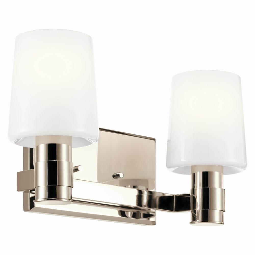 Kichler Canada - Two Light Vanity - Adani - Polished Nickel- Union Lighting Luminaires Decor