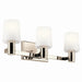 Kichler Canada - Three Light Vanity - Adani - Polished Nickel- Union Lighting Luminaires Decor