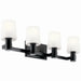 Kichler Canada - Four Light Vanity - Adani - Black- Union Lighting Luminaires Decor