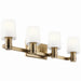 Kichler Canada - Four Light Vanity - Adani - Champagne Bronze- Union Lighting Luminaires Decor