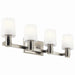 Kichler Canada - Four Light Vanity - Adani - Brushed Nickel- Union Lighting Luminaires Decor