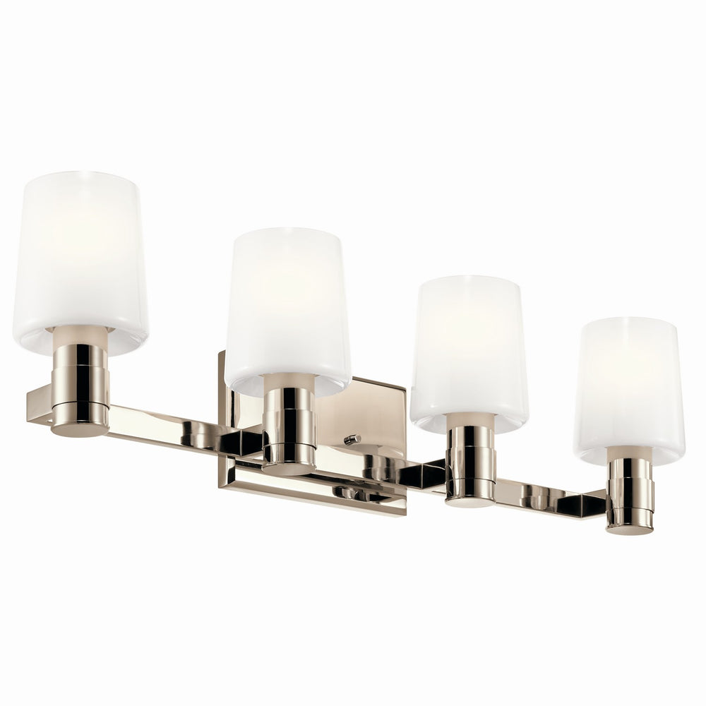 Kichler Canada - Four Light Vanity - Adani - Polished Nickel- Union Lighting Luminaires Decor