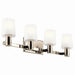 Kichler Canada - Four Light Vanity - Adani - Polished Nickel- Union Lighting Luminaires Decor