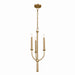 Kichler Canada - Three Light Mini Chandelier - Florence - Brushed Natural Brass- Union Lighting Luminaires Decor