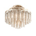 Corbett Lighting Canada - Four Light Semi Flush Mount - Chimera - Tranquility Silver Leaf- Union Lighting Luminaires Decor