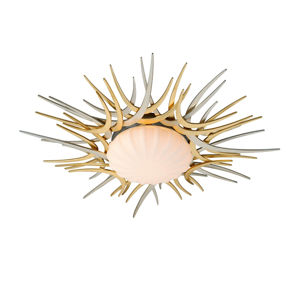 Corbett Lighting Canada - LED Flush Mount - Helios - Gold And Silver Leaf- Union Lighting Luminaires Decor