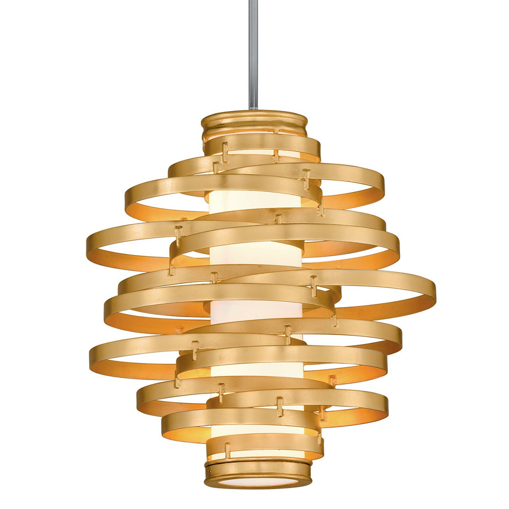 Corbett Lighting Canada - LED Pendant - Vertigo - Gold Leaf- Union Lighting Luminaires Decor