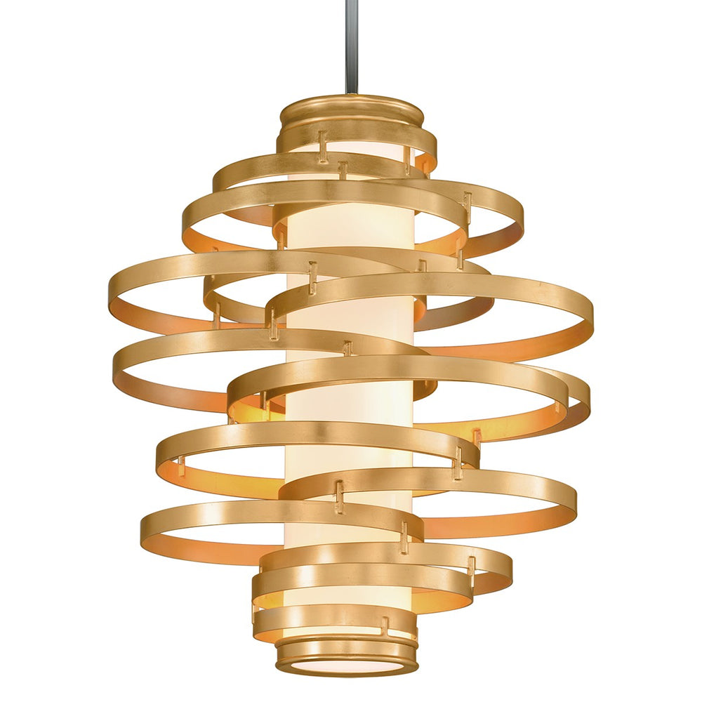 Corbett Lighting Canada - LED Chandelier - Vertigo - Gold Leaf- Union Lighting Luminaires Decor