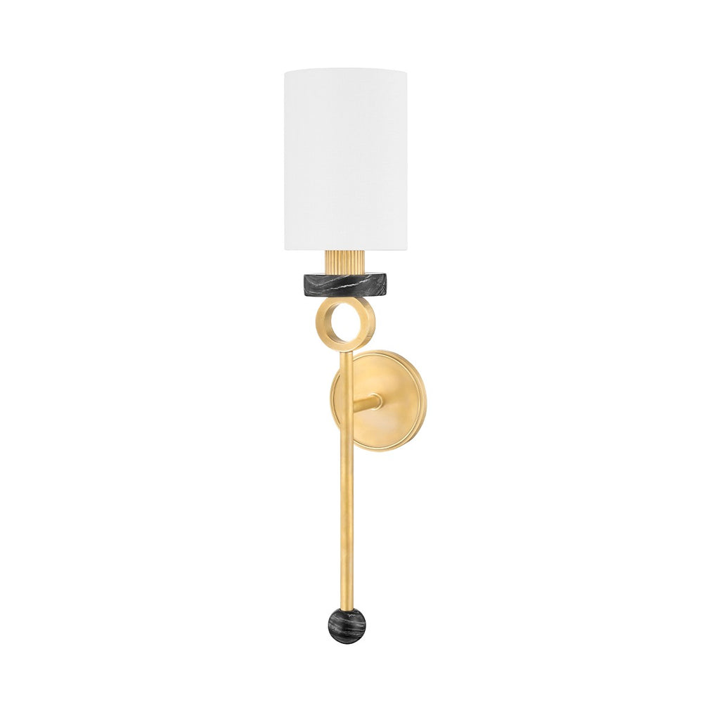 Corbett Lighting Canada - One Light Wall Sconce - Haru - Vintage Brass- Union Lighting Luminaires Decor