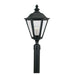 Generation Lighting Canada - Three Light Outdoor Post Lantern - Brentwood - Black- Union Lighting Luminaires Decor