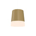 Accord Lighting - One Light Pendant - Conical - Organic Gold- Union Lighting Luminaires Decor