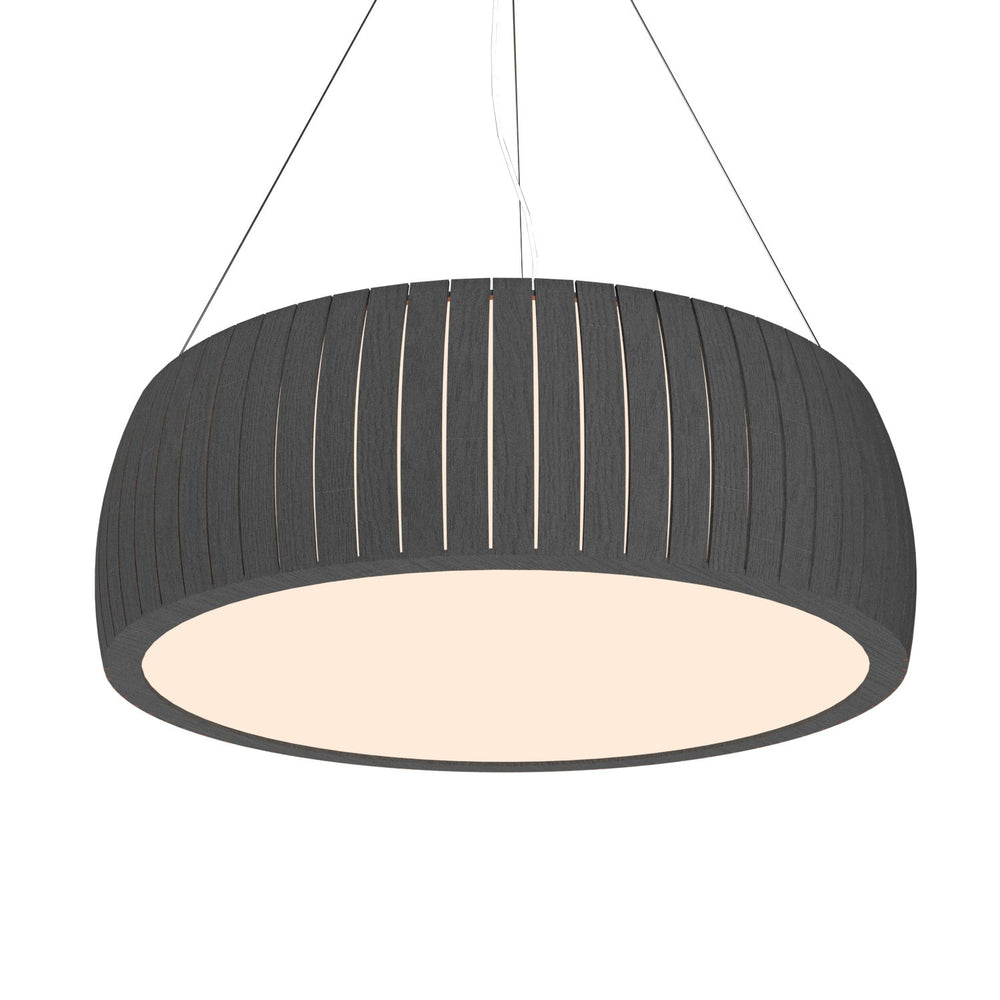 Accord Lighting - Three Light Pendant - Barrel - Organic Grey- Union Lighting Luminaires Decor