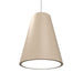 Accord Lighting - One Light Pendant - Conical - Organic Cappuccino- Union Lighting Luminaires Decor