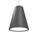 Accord Lighting - One Light Pendant - Conical - Organic Grey- Union Lighting Luminaires Decor