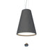 Accord Lighting - One Light Pendant - Conical - Organic Grey- Union Lighting Luminaires Decor