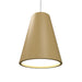 Accord Lighting - LED Pendant - Conical - Organic Gold- Union Lighting Luminaires Decor