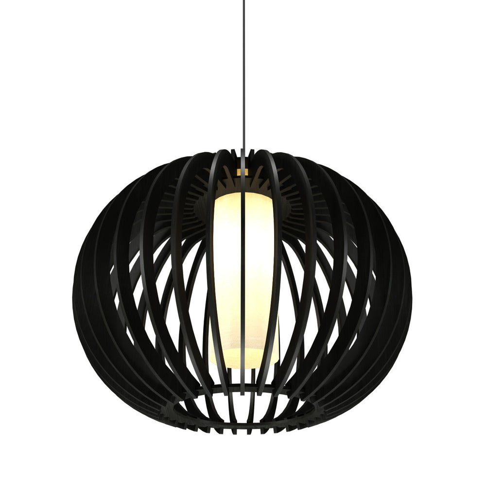 Accord Lighting - One Light Pendant - Stecche di Legno - Charcoal- Union Lighting Luminaires Decor