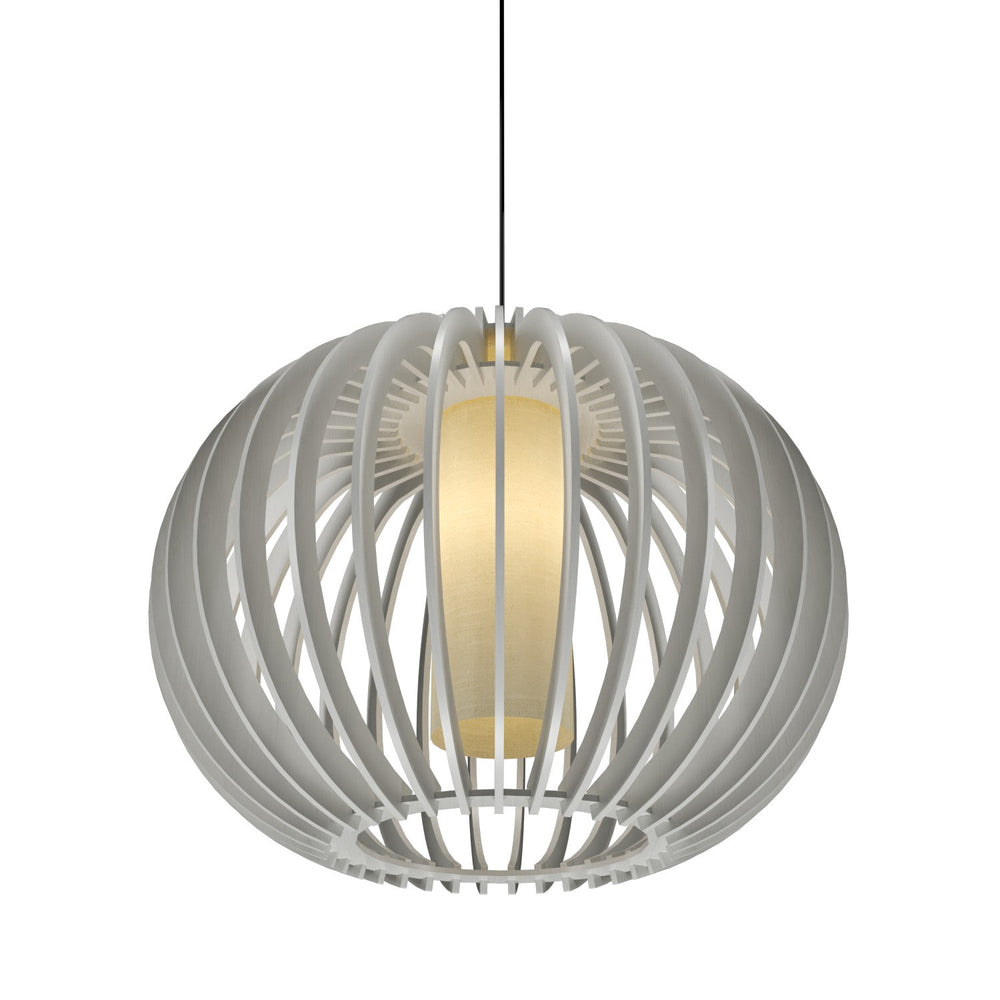 Accord Lighting - One Light Pendant - Stecche di Legno - Organic White- Union Lighting Luminaires Decor