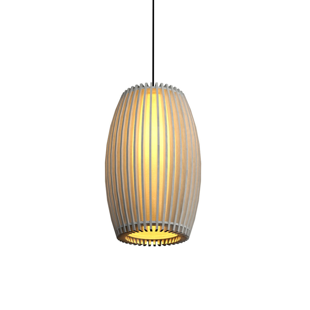 Accord Lighting - Three Light Pendant - Stecche di Legno - Organic White- Union Lighting Luminaires Decor