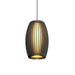Accord Lighting - Three Light Pendant - Stecche di Legno - Organic Grey- Union Lighting Luminaires Decor