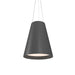 Accord Lighting - Three Light Pendant - Conical - Organic Grey- Union Lighting Luminaires Decor