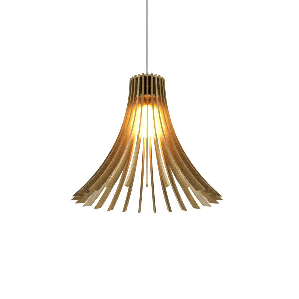 Accord Lighting - One Light Pendant - Stecche di Legno - Organic Gold- Union Lighting Luminaires Decor