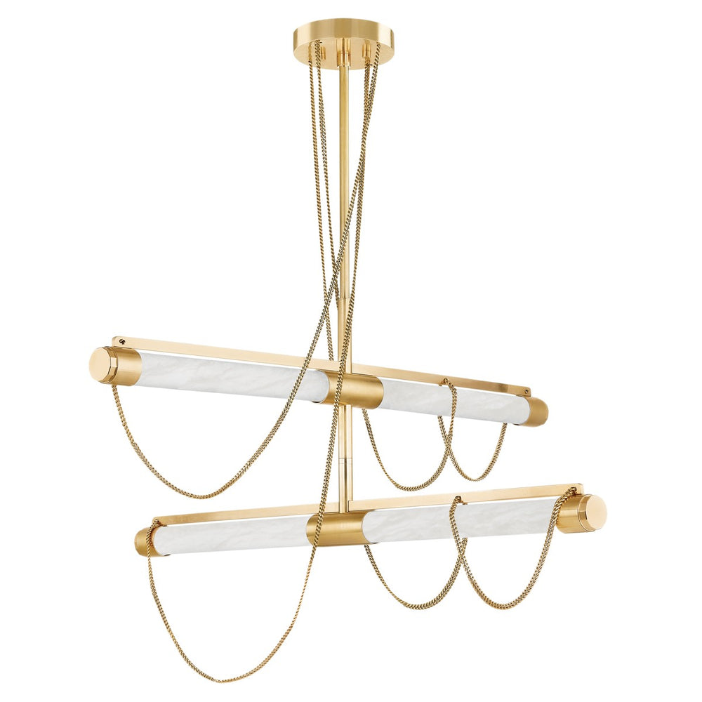 Corbett Lighting Canada - LED Chandelier - Lariat - Vintage Brass- Union Lighting Luminaires Decor