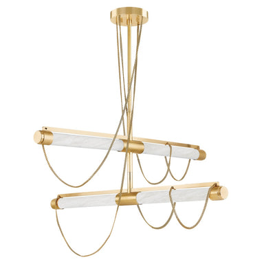 Corbett Lighting Canada - LED Chandelier - Lariat - Vintage Brass- Union Lighting Luminaires Decor