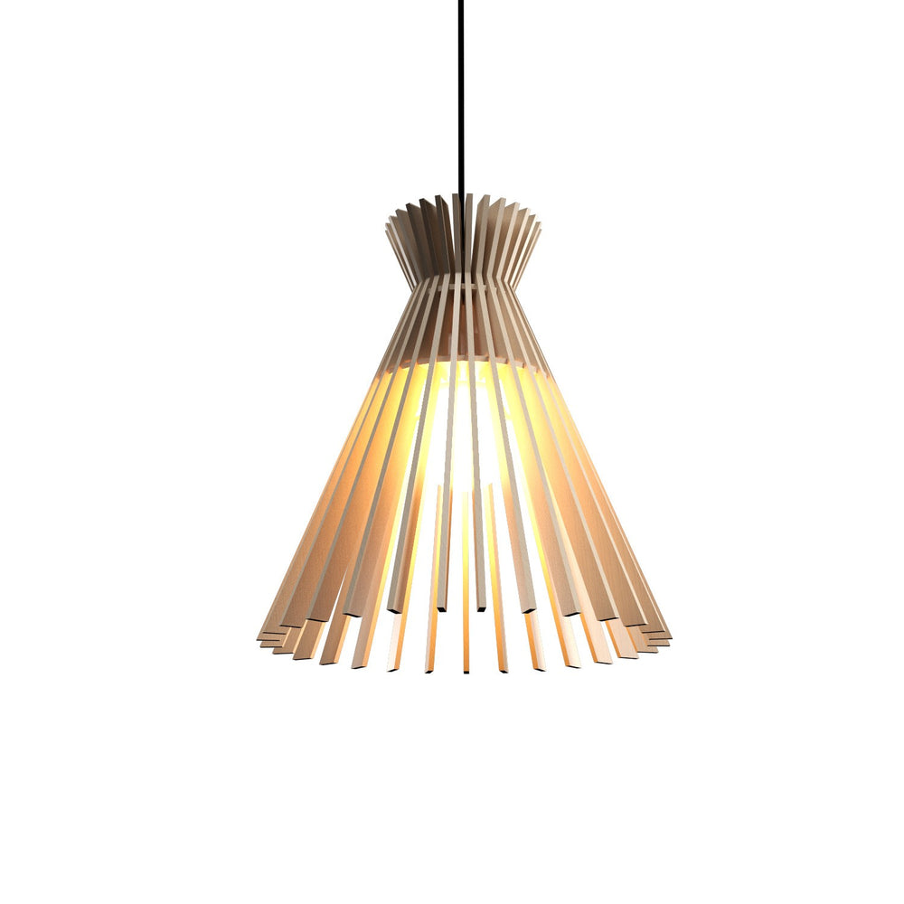 Accord Lighting - One Light Pendant - Stecche di Legno - Organic Cappuccino- Union Lighting Luminaires Decor