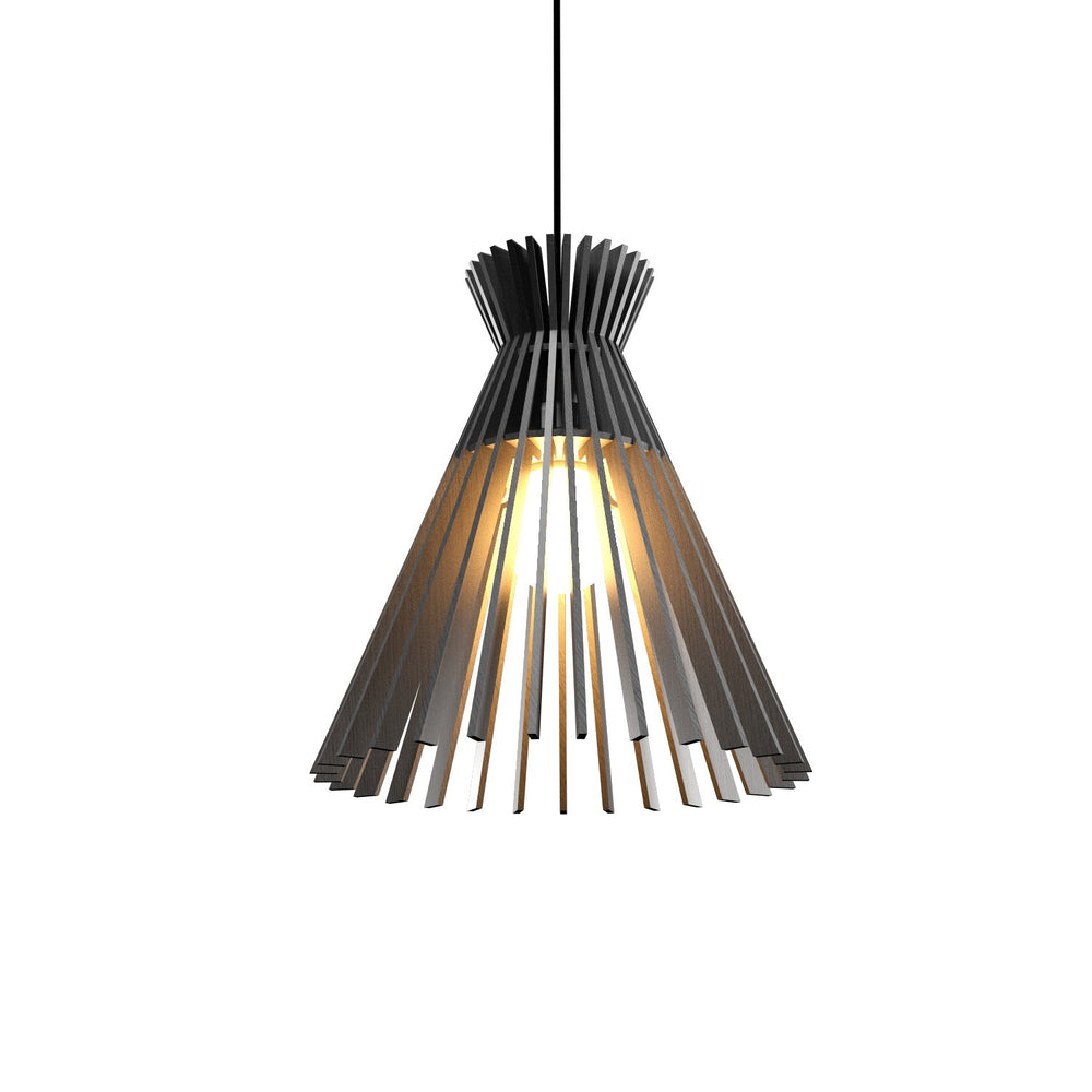 Accord Lighting - One Light Pendant - Stecche di Legno - Organic Grey- Union Lighting Luminaires Decor