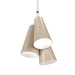 Accord Lighting - Three Light Pendant - Conical - Organic Cappuccino- Union Lighting Luminaires Decor