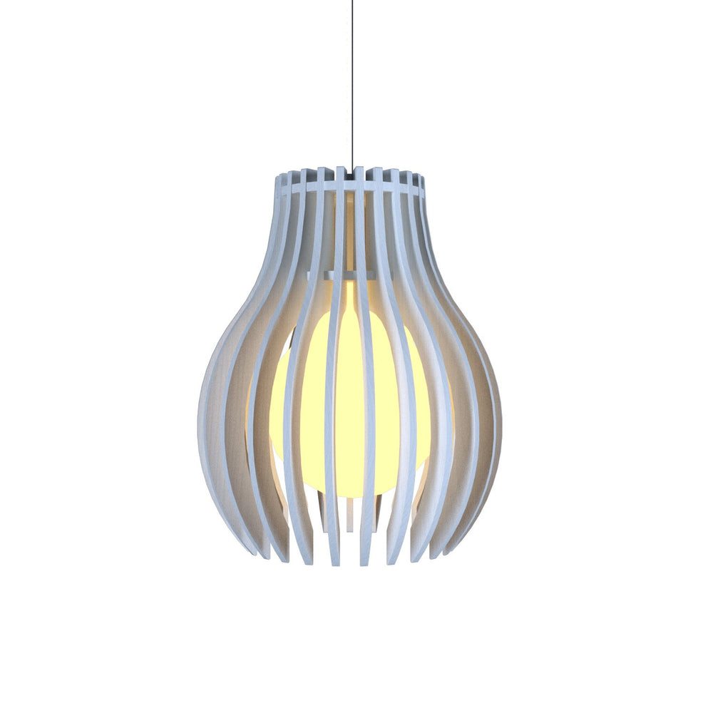 Accord Lighting - One Light Pendant - Stecche di Legno - Organic White- Union Lighting Luminaires Decor