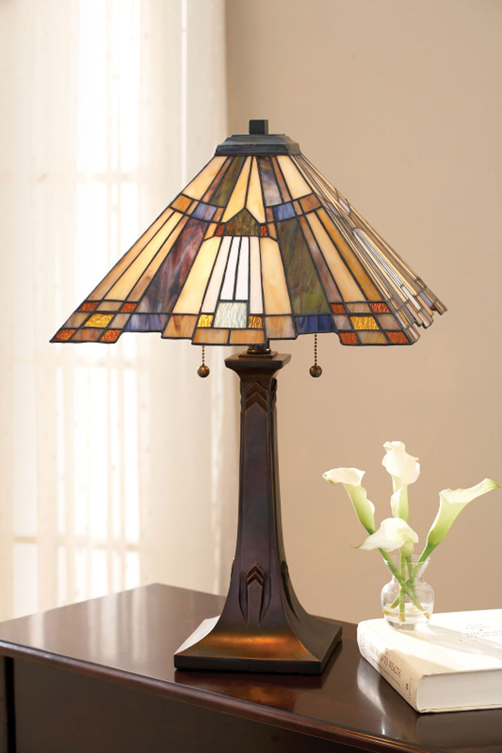 Quoizel - Two Light Table Lamp - Inglenook - Valiant Bronze- Union Lighting Luminaires Decor