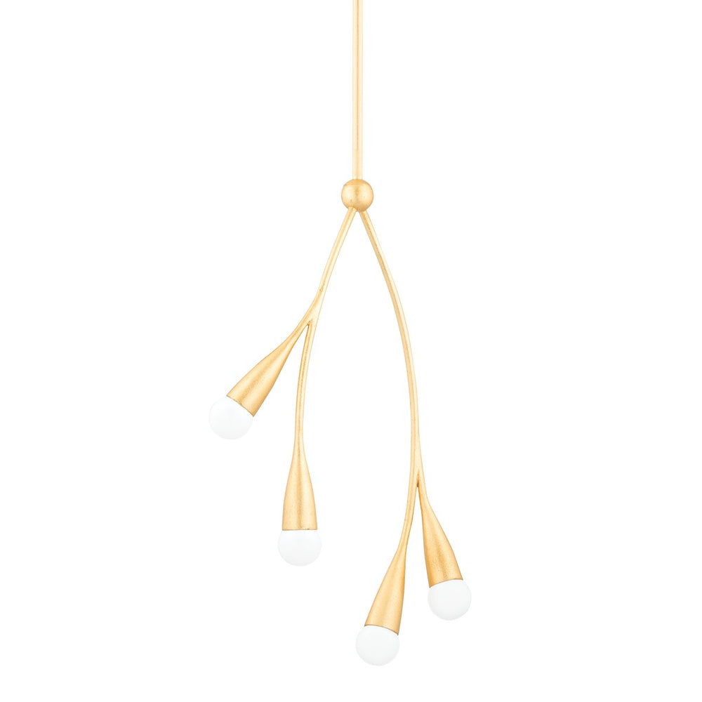 Mitzi Canada - Four Light Pendant - Elsa - Gold Leaf- Union Lighting Luminaires Decor