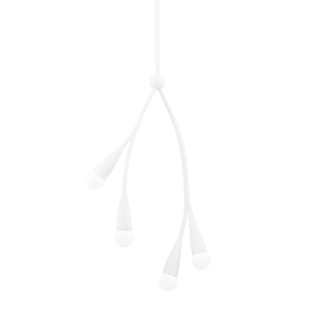 Mitzi Canada - Four Light Pendant - Elsa - Textured White- Union Lighting Luminaires Decor